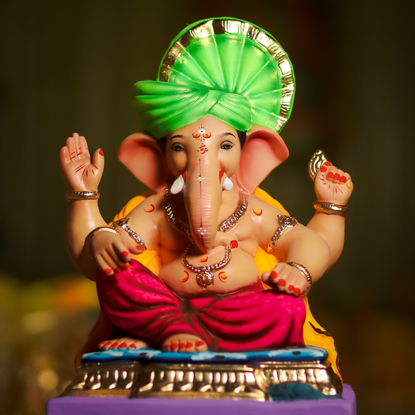18-inch Pheta Sambhavi Ganesh Maharaj