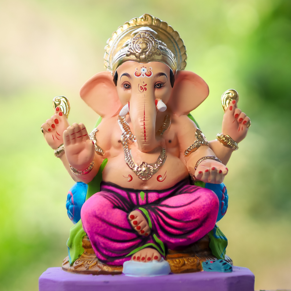 15-inch Lalitasana Ganesh Maharaj
