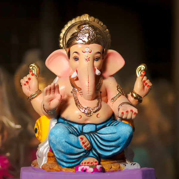 15-inch Lalitasana Ganesh Maharaj