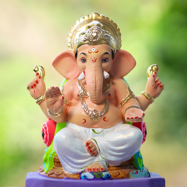 15-inch Lalitasana Ganesh Maharaj