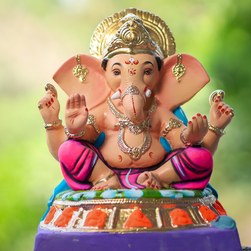 18-inch Suvarna AshtaVinayaka Maharaj