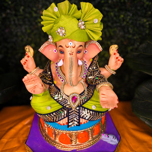 15-inch Ganesh [Ashtavinayak-Green]