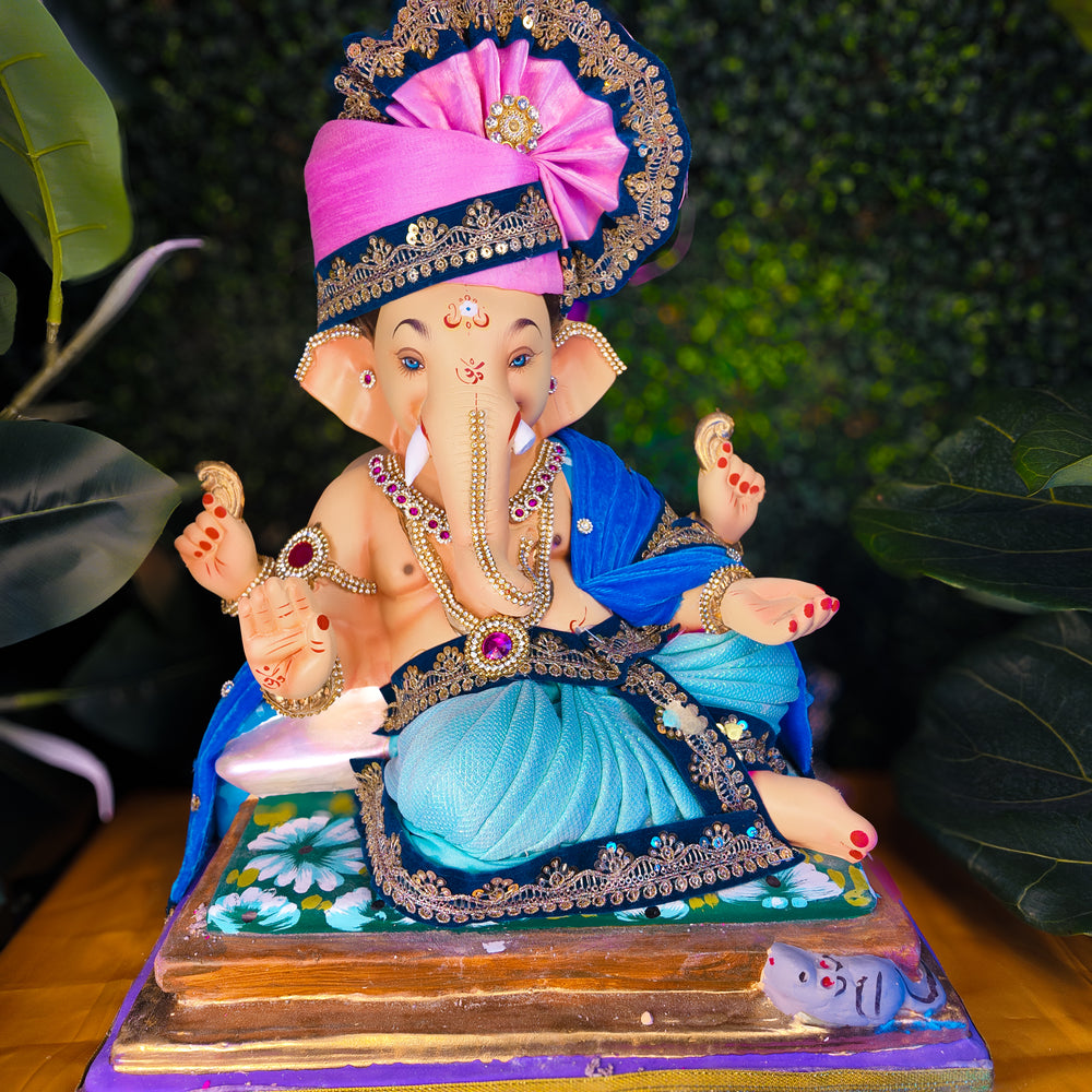 18-inch Ganesh [Pink Pheta]