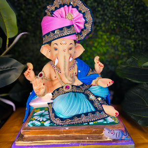 18-inch Ganesh [Pink Pheta]
