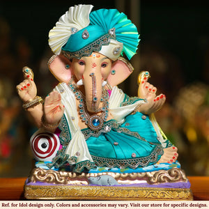 15-inch Gaurisuta Peshwa Maharaj - Blue / White